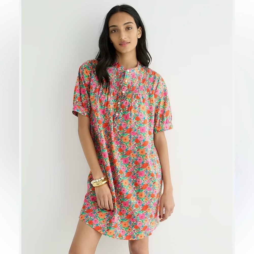 J Crew Liberty Fabric Shirtdress